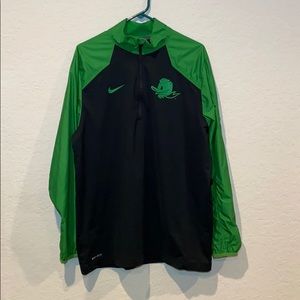NIKE OREGON DUCKS QUARTER ZIP PULLOVER JACKET